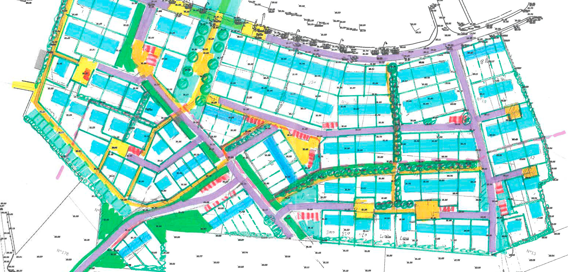 Esquisse avant-projet du lotissement "le champs des pommiers" à Hillion