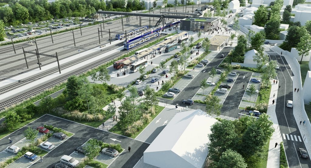 Aménagement des espaces extérieurs du Pôle d’Échanges Multimodal (PEM) d’Auray