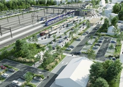 Aménagement des espaces extérieurs du Pôle d’Échanges Multimodal (PEM) d’Auray