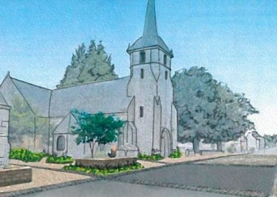 Aménagement d’un cœur de village et valorisation d’un cours d’eau • Pontivy