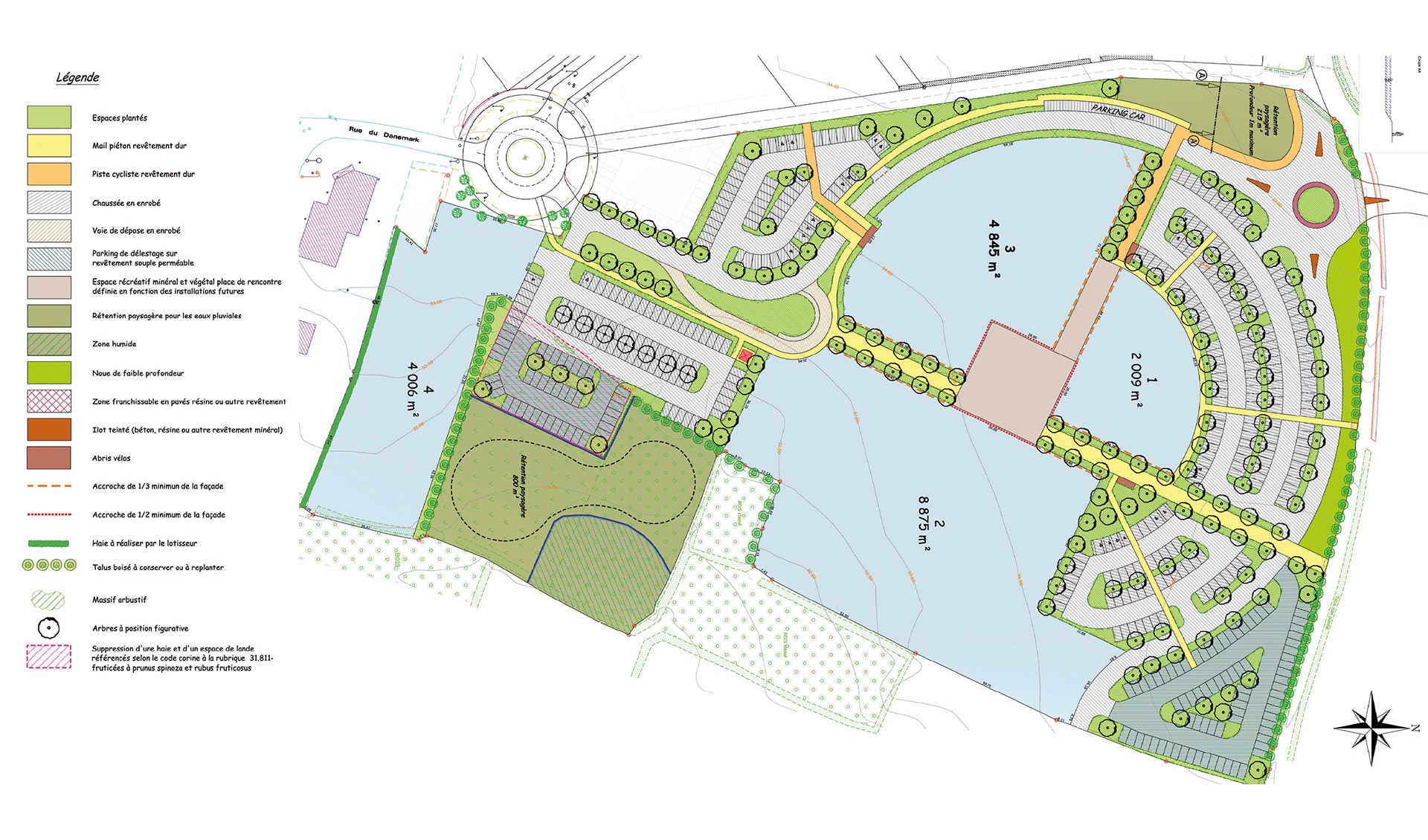 Plan global parc d'activités Zone Océane 3, Auray