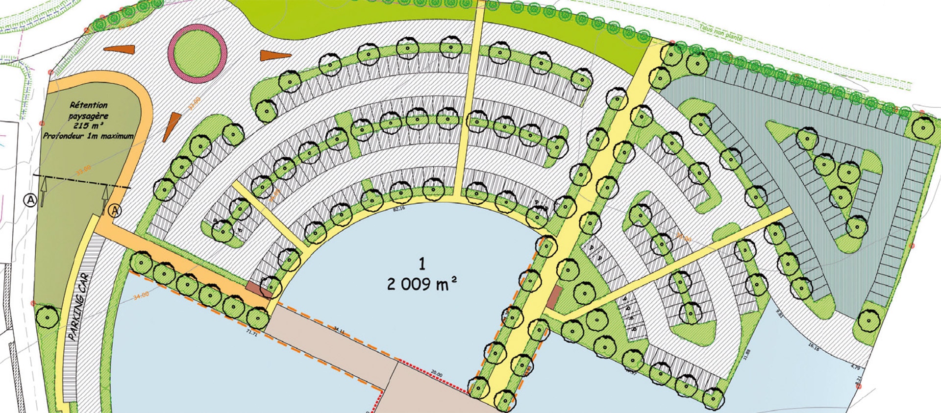 Détail plan parc d'activités Oceane 3, Auray
