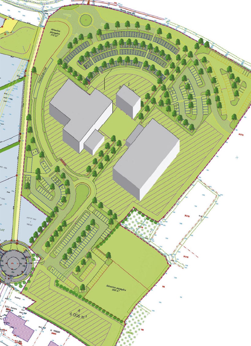 Plan parc d'activités Oceane 3, Auray