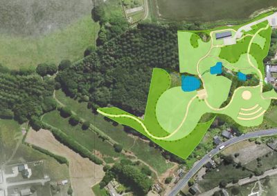 Aménagement d’un parc paysager au cœur du bourg de St Vran