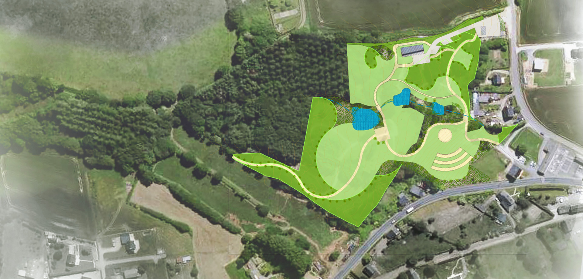 Plan du projet d'aménagement de la vallée du Guédou (22)