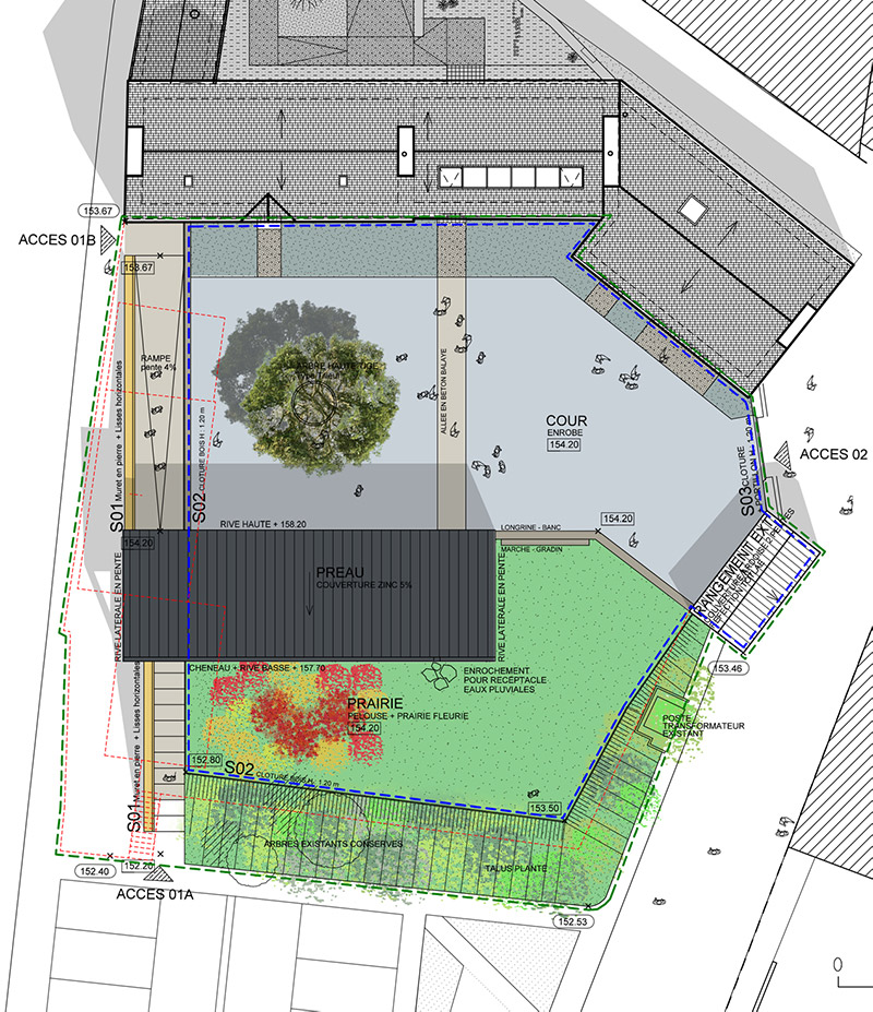 Henon amenagement preau