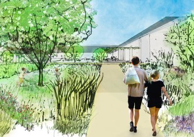 Aménagement à Plœren : espaces extérieurs du Domaine du Mezo (15 ha)