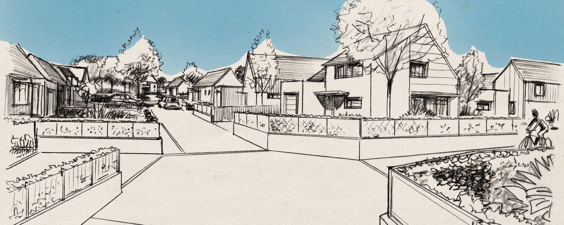 Esquisse lotissement les Jardins de la mer àRiantec