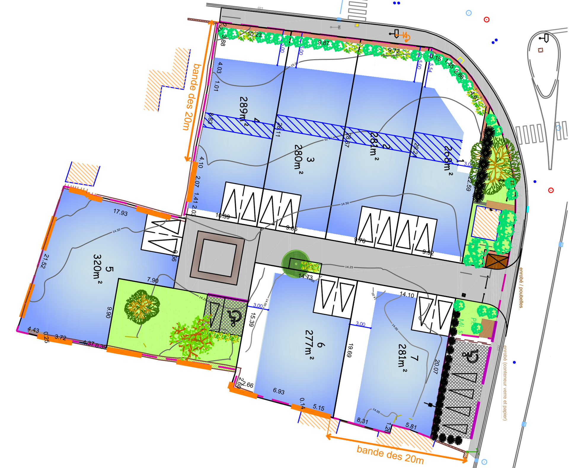 Plan lotissement le Clos d'Ar Gwenan à Quiberon