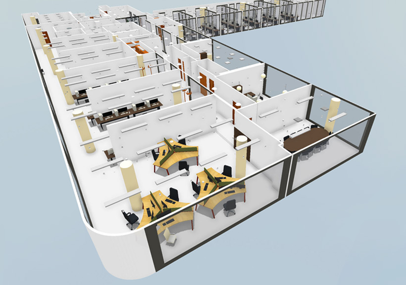 BIM bureaux modélisés