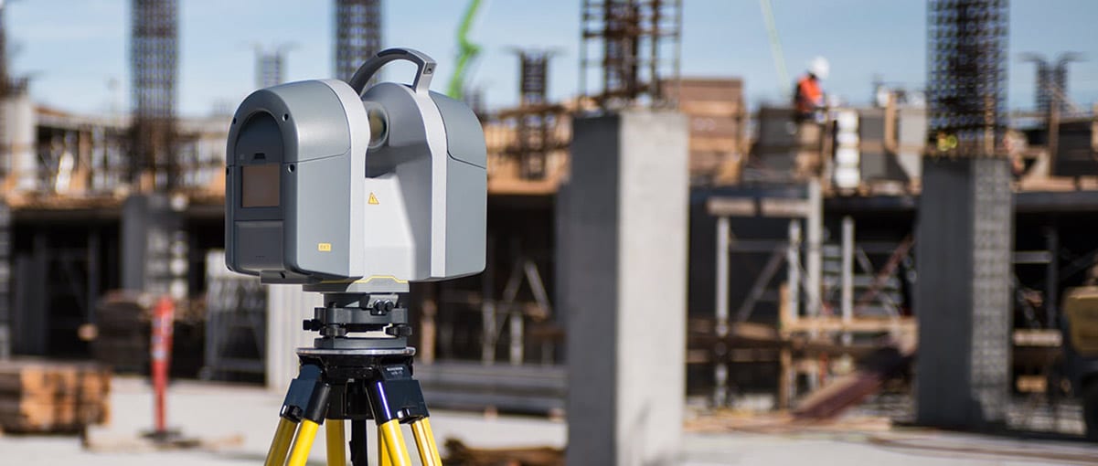 Scanner en action sur du batiment